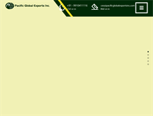 Tablet Screenshot of pacificglobalexportsinc.com